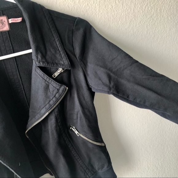 Juicy Couture Black Moto Jacket - Picture 6 of 14